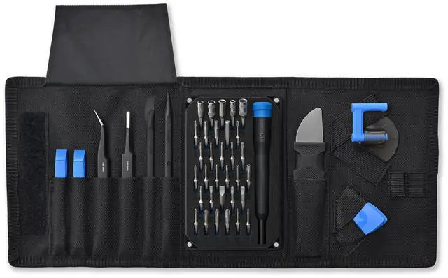 Main image of iFixit Pro Tech Go Toolkit, 32 Precision Driver Bits and other repair tools, ideal for electronics and everyday repairs