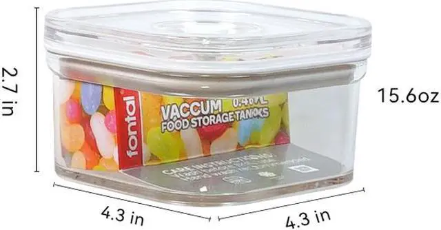 Alt view image 8 of 20 - FONTAL Electric Vacuum Sealer Machine with 4 Airtight Food Storage Container (0.5Qt / 1.2Qt / 1.8Qt / 2.4Qt) Meal Prep, Leakproof