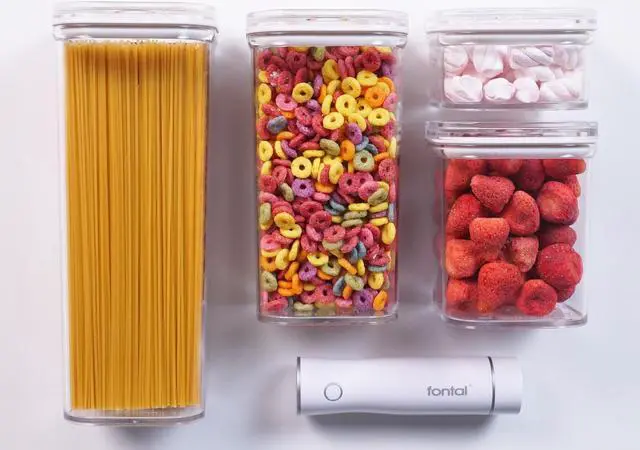Alt view image 15 of 20 - FONTAL Electric Vacuum Sealer Machine with 4 Airtight Food Storage Container (0.5Qt / 1.2Qt / 1.8Qt / 2.4Qt) Meal Prep, Leakproof