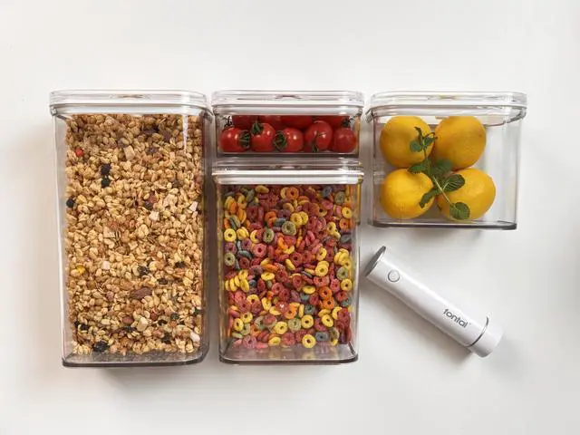 Alt view image 16 of 17 - FONTAL Electric Vacuum Sealer Machine with 4 Airtight Food Storage Containers (0.7Qt / 1.8Qt / 2.8Qt / 3.7Qt)