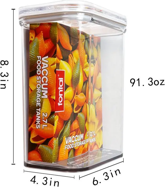 Alt view image 4 of 17 - FONTAL Electric Vacuum Sealer Machine with 4 Airtight Food Storage Containers (0.7Qt / 1.8Qt / 2.8Qt / 3.7Qt)