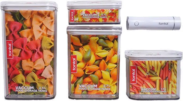 Main image of FONTAL Electric Vacuum Sealer Machine with 4 Airtight Food Storage Containers (0.7Qt / 1.8Qt / 2.8Qt / 3.7Qt)