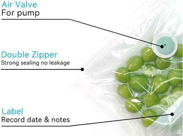Alt view image 2 of 14 - FONTAL Vacuum Reusable Food Sealer Bags 12 Pack (Size: 7.9" x 8.9" and 10.2" x 13.6" and 11.8" x 19.1") Electric Vacuum Not included