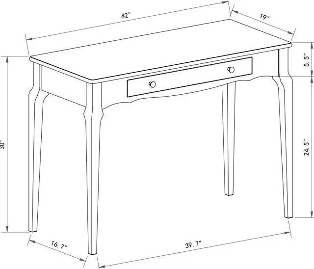 Alt view image 2 of 2 - Brassex Office Desk - Grey (215)