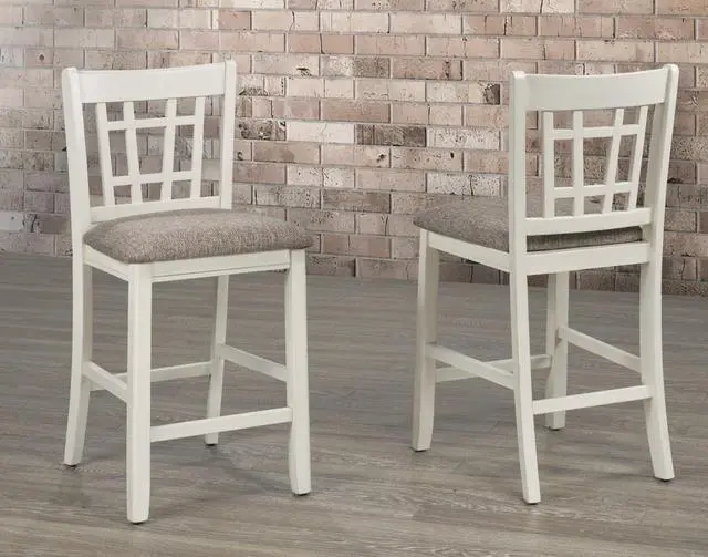 Alt view image 2 of 3 - Brassex Counter Stool - Set of 2 - Brown (TN-4560W-ST)