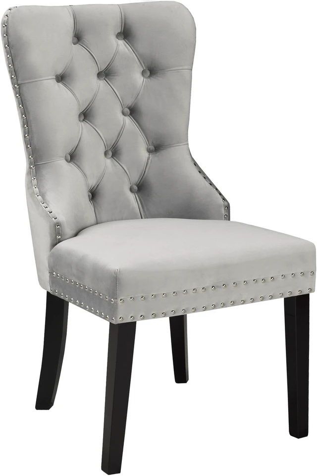 Main image of Brassex Verona Dining Chair - Set of 2 - Grey (F-450 GY)
