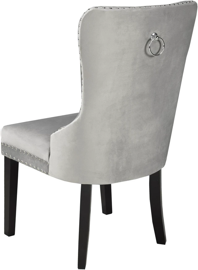 Alt view image 2 of 2 - Brassex Verona Dining Chair - Set of 2 - Grey (F-450 GY)
