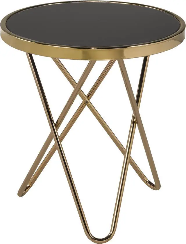Main image of Brassex Alexis Accent Table - Rose Gold (104-60)