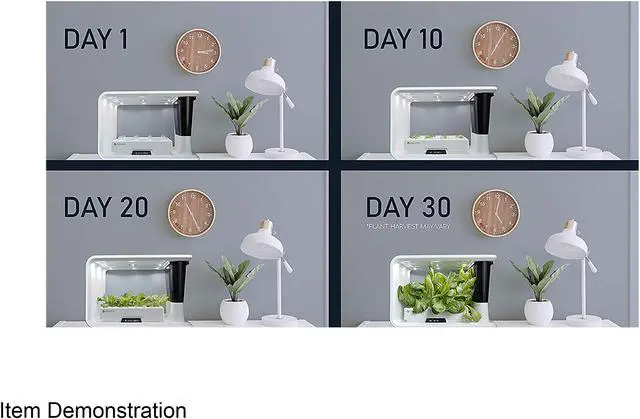 Alt view image 9 of 9 - Aspara GS1003W Smart Hydroponic Indoor Growing System, 16 Plant Capsule Capacity, with 86 LED Lights, 10 Smart Sensors & Removable Water Reservoir, iOS and Android App Compatible, White