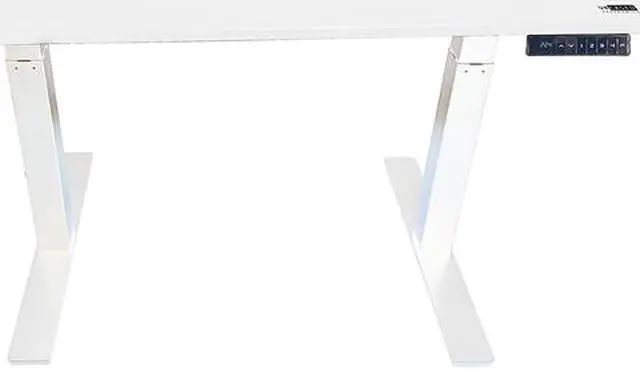 Main image of Uncaged Ergonomics RUWW Rise Up Electric Height Adjustable Sit/Stand Desk, with WHITE Desktop, Memory, Dual Motors (WHITE MDF Top/White Frame)