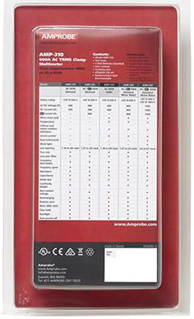 Alt view image 9 of 10 - Amprobe AMP-310 Clamp Meter