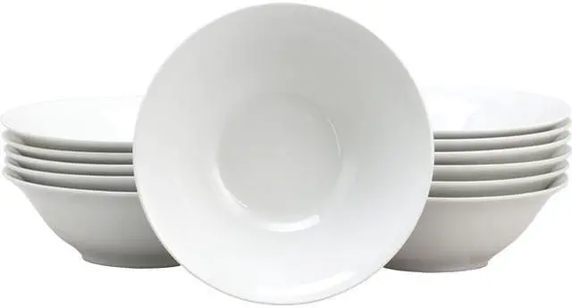 Main image of Gibson Overseas Noble Court 7 in. Bowl in White