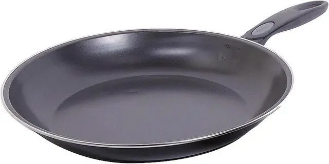 Alt view image 4 of 6 - Gibson Home Aventura 3 Piece Carbon Steel Frying Pan Set in Black