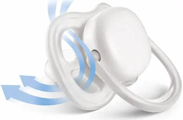 Alt view image 5 of 6 - Philips Avent Ultra Air Pacifier, 0-6 Months, Contemporary Decos, Pink/Peach, 2-pack, SCF345/20