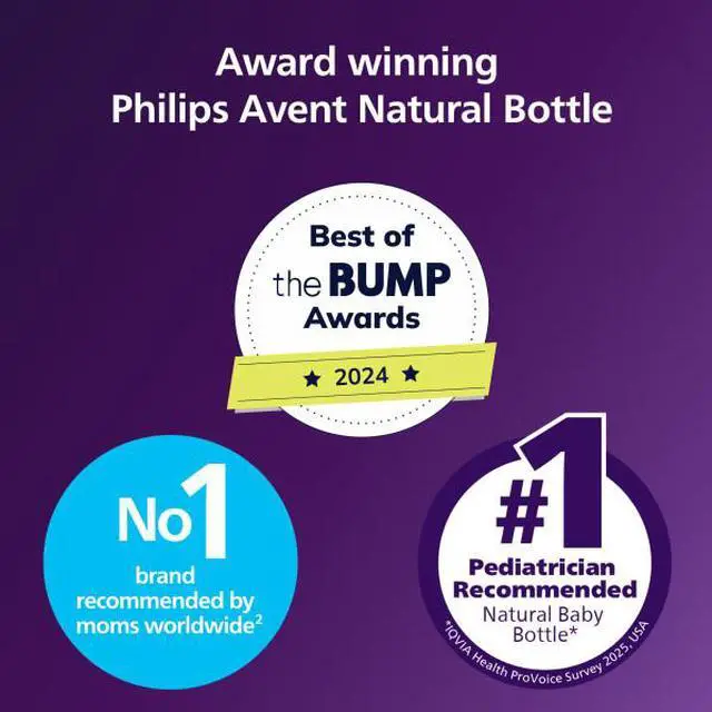 Alt view image 2 of 10 - Philips Avent Natural Baby Bottles with Natural Response Nipples (Medium Flow, Flow 3), 9oz, Pink, 4-pack, SCY903/14