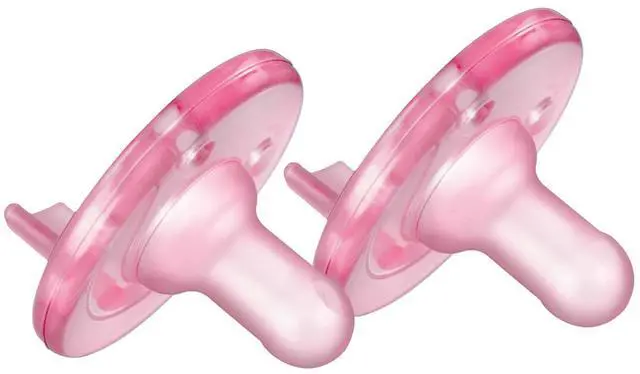 Main image of Philips Avent Soothie Pacifier, 3-18 months, Pink/Pink, 2 pack, SCF192/07