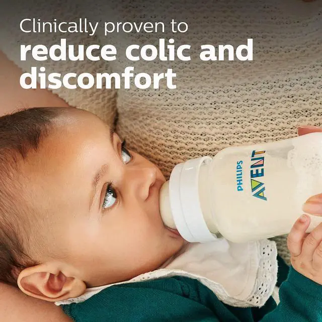 Alt view image 2 of 10 - Philips Avent Anti-colic Baby Bottles, 11oz, with Flow 3 Nipples, 3m+, 2pk, Clear, SCY106/02