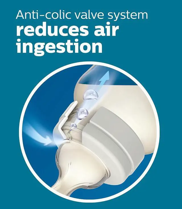 Alt view image 3 of 10 - Philips Avent Anti-colic Baby Bottles, 11oz, with Flow 3 Nipples, 3m+, 2pk, Clear, SCY106/02