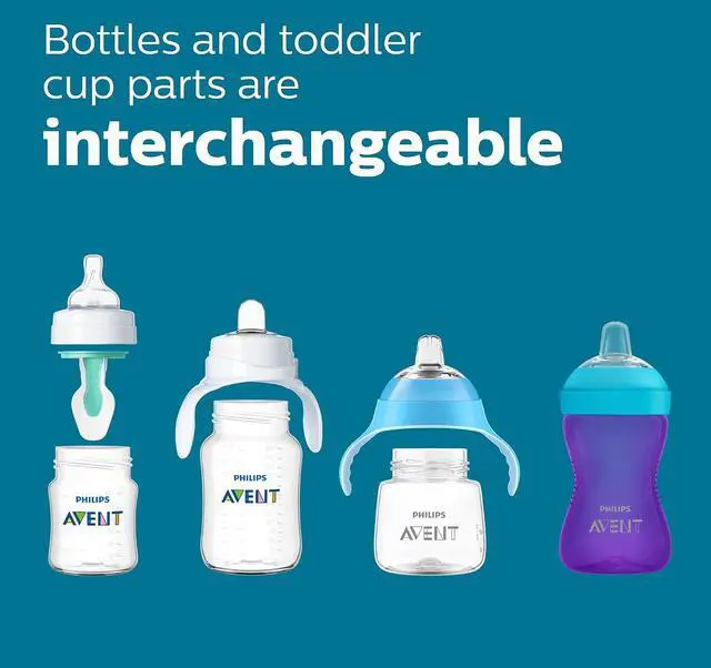 Alt view image 8 of 10 - Philips Avent Anti-colic Baby Bottles, 11oz, with Flow 3 Nipples, 3m+, 2pk, Clear, SCY106/02