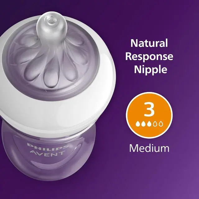Alt view image 7 of 9 - Philips Avent Natural Baby Bottle With Natural Response Nipple, Clear, 9oz, 2pk, SCY903/02