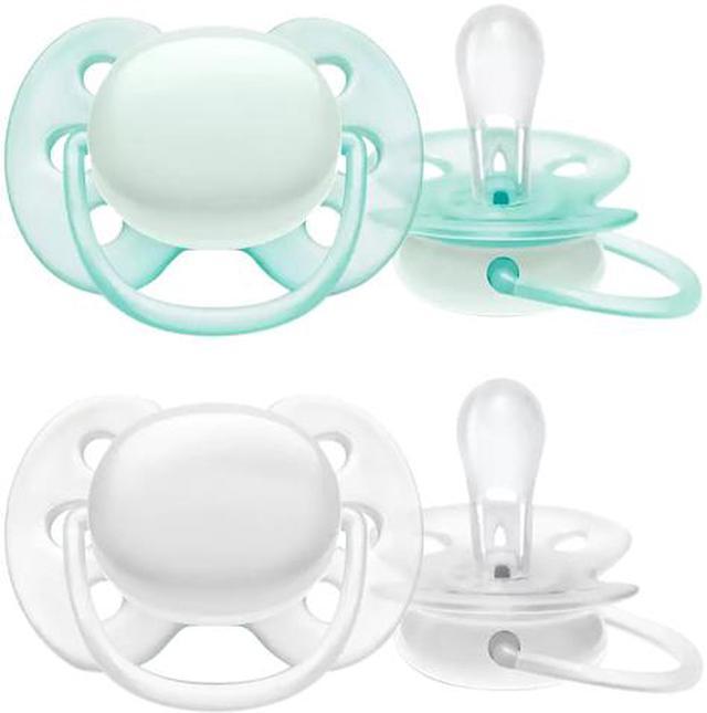 Philips Avent Ultra Soft Pacifier, 0-6 months, Arctic White