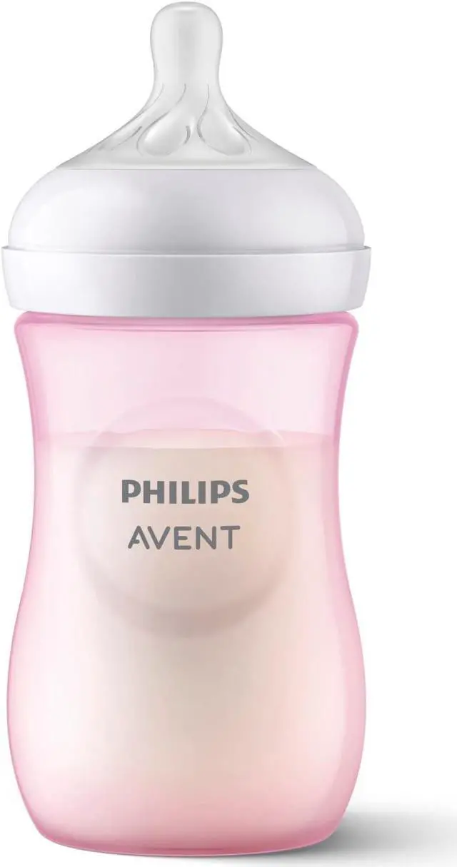 Alt view image 12 of 17 - Philips Avent Natural Baby Bottle With Natural Response Nipple, Pink, 9oz, 3pk, SCY903/13