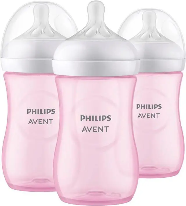 Alt view image 10 of 17 - Philips Avent Natural Baby Bottle With Natural Response Nipple, Pink, 9oz, 3pk, SCY903/13