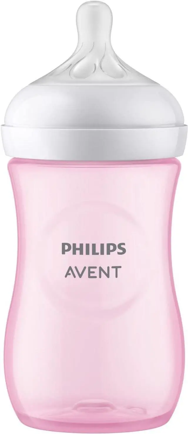 Alt view image 14 of 17 - Philips Avent Natural Baby Bottle With Natural Response Nipple, Pink, 9oz, 3pk, SCY903/13