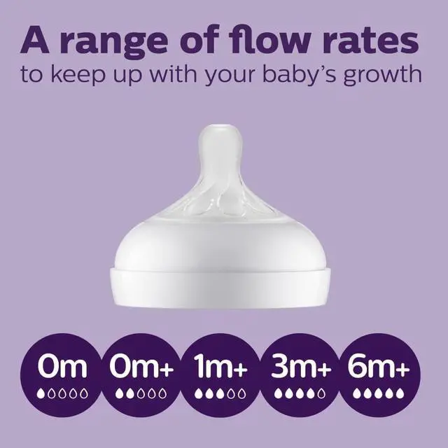 Alt view image 9 of 17 - Philips Avent Natural Baby Bottle With Natural Response Nipple, Pink, 9oz, 3pk, SCY903/13