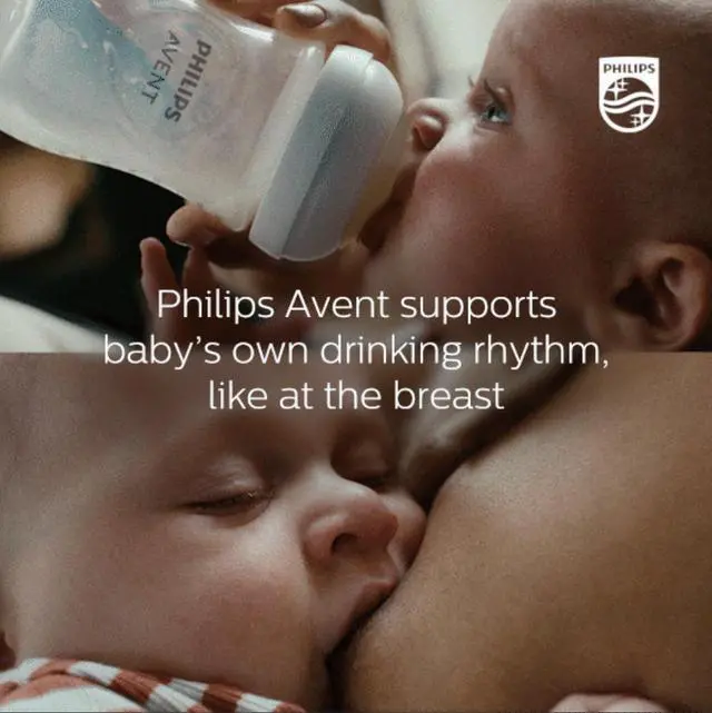 Alt view image 9 of 17 - Philips Avent Natural Baby Bottle With Natural Response Nipple, Blue, 9oz, 3pk, SCY903/23