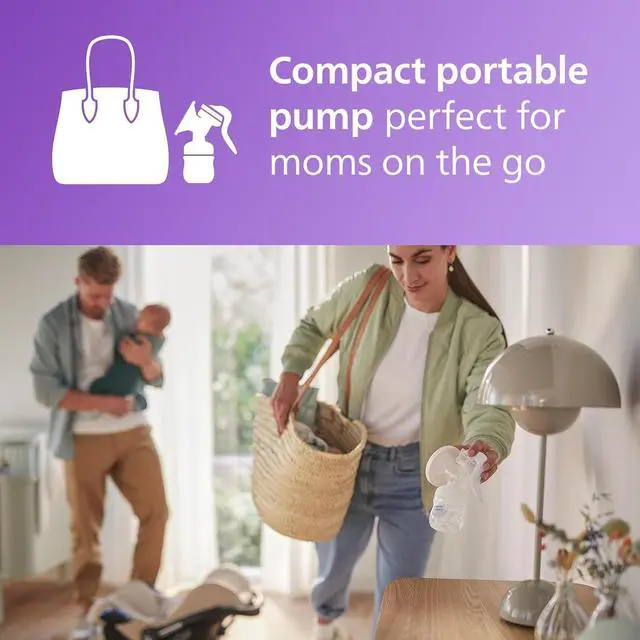 Alt view image 4 of 5 - Philips Avent Manual Breast Pump - Easy Pumping with Natural Motion Technology - Transparent, SCF430/03