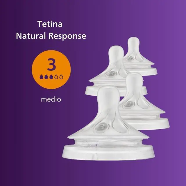 Alt view image 2 of 8 - Philips Avent Natural Response Nipples, Medium Flow (Flow 3), 4-pack, SCY963/44