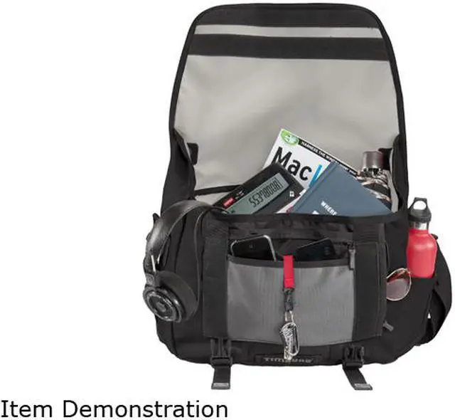 Alt view image 4 of 7 - Timbuk2 Commute Messenger Black/Black/Black 269-4-2001 up to 15 inches -M