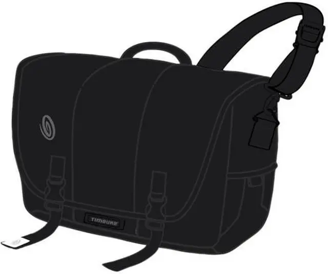 Alt view image 3 of 7 - Timbuk2 Commute Messenger Black/Black/Black 269-4-2001 up to 15 inches -M
