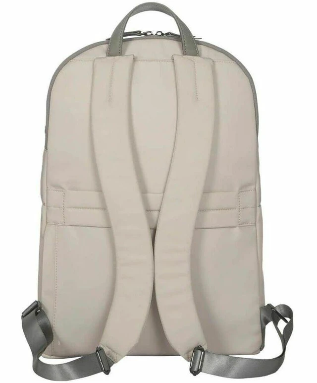 Alt view image 2 of 6 - Targus Avila TBB65013GL Carrying Case (Backpack) for 15" to 16" Notebook - French Oak - Water Resistant, Weather Resistant - Vegan Leather, Fabric, rPET Polyester Body - TBB65013GL