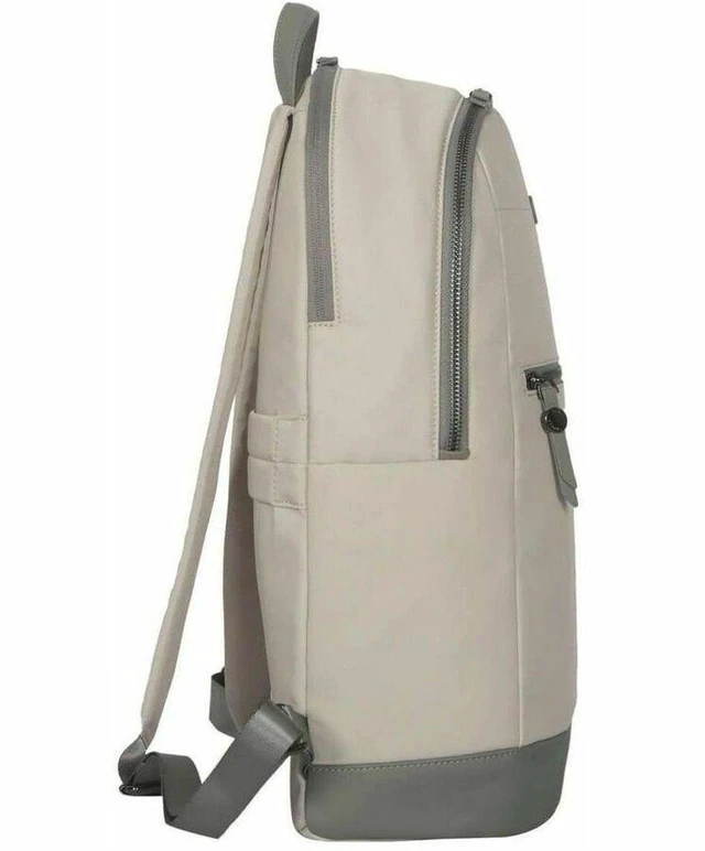 Alt view image 4 of 6 - Targus Avila TBB65013GL Carrying Case (Backpack) for 15" to 16" Notebook - French Oak - Water Resistant, Weather Resistant - Vegan Leather, Fabric, rPET Polyester Body - TBB65013GL