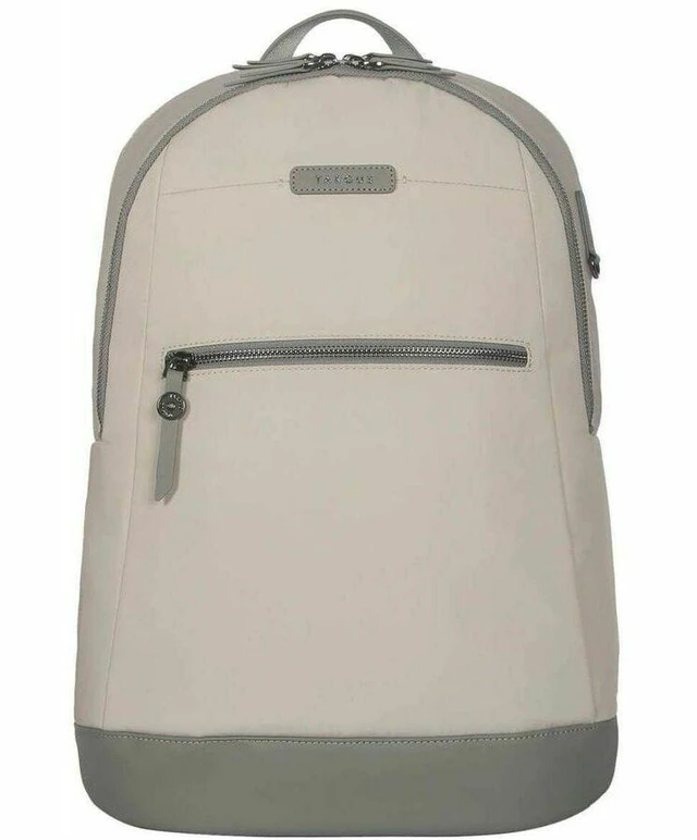 Alt view image 6 of 6 - Targus Avila TBB65013GL Carrying Case (Backpack) for 15" to 16" Notebook - French Oak - Water Resistant, Weather Resistant - Vegan Leather, Fabric, rPET Polyester Body - TBB65013GL