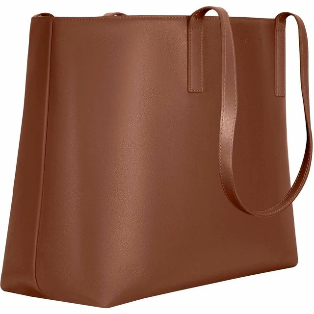Alt view image 4 of 5 - Champs Onyx Carrying Case (Tote) for 11" to 15.6" Notebook - Brown - RFID Resistant - Top Grain Cowhide Leather Body - Champs signature patterned - Carrying Strap - OB-414-BROWN