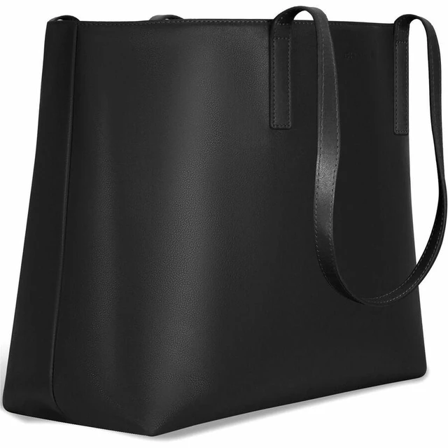 Alt view image 4 of 5 - Champs Onyx Carrying Case (Tote) for 11" to 15.6" Notebook - Black - RFID Resistant - Top Grain Cowhide Leather Body - Champs signature patterned - Carrying Strap - OB-414-BLACK