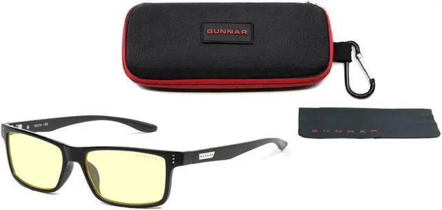 Alt view image 2 of 5 - GUNNAR CRUZ Youth Glasses Onyx Frame (Amber Lens) Tint 65% Blue Light & 100% UV Protection, CRU-00101