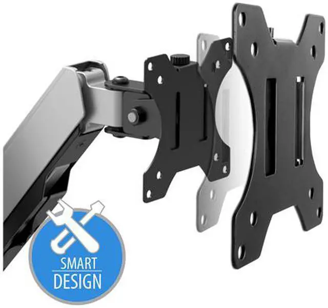 Alt view image 4 of 10 - V7 Dual Touch Adjust Monitor Mount