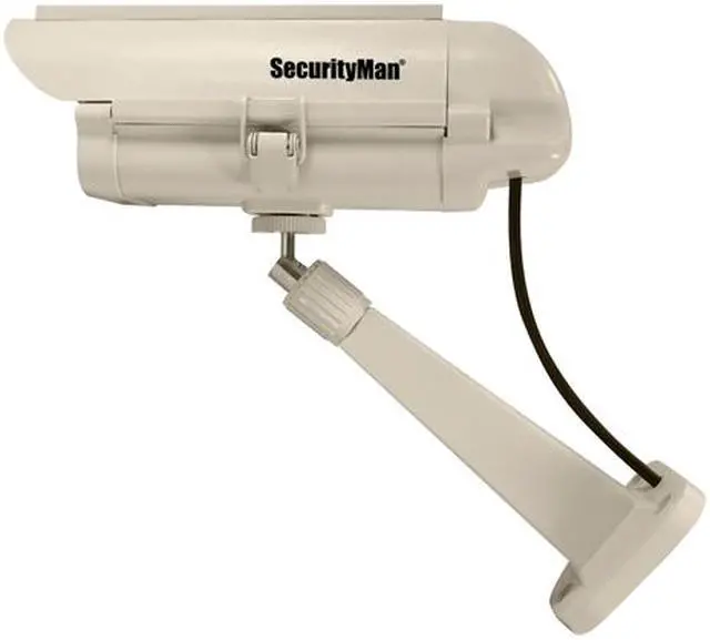 Alt view image 3 of 4 - Securityman (DUMCAM-SLM) Solar Powered 100 Lumens LED Spotlight Dummy Fake Surveillance Security Camera