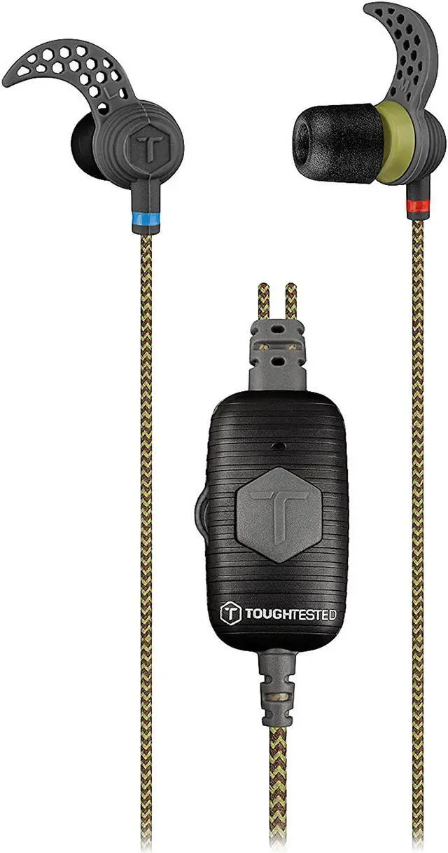 Main image of Tough Tested Ranger Active Lifestyle Noise Control Earbuds with control unit, TT-HF-RAN