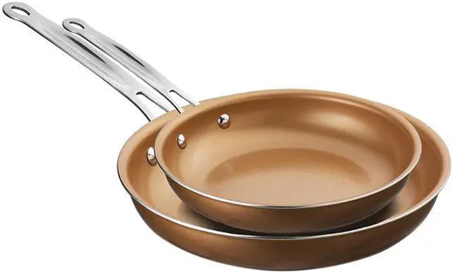 Main image of Brentwood(R) Appliances BFP-2810C 2-Piece Nonstick Induction-Compatible Copper Fry Pan Set