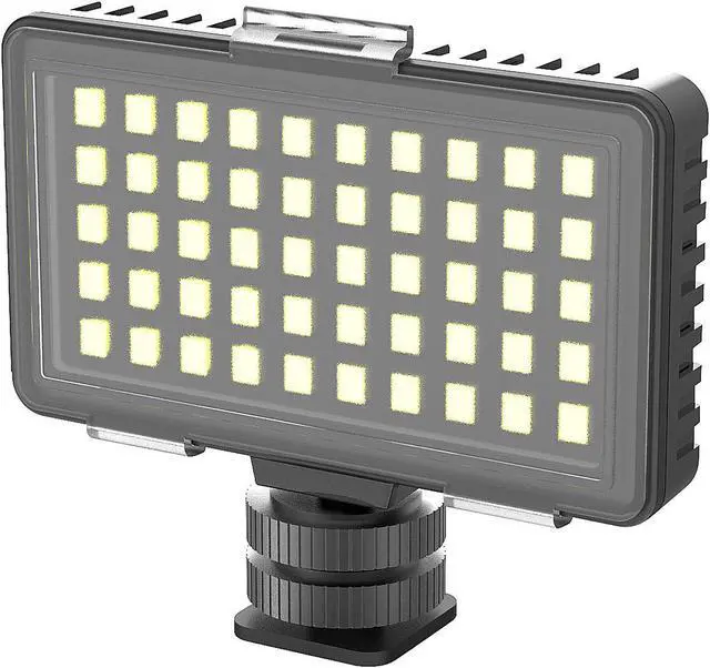 Alt view image 2 of 6 - Digipower DP-VL50 - Insta-Fame Dimmable 50 LED Super Bright Video Light with 3X Light Diffusers and Smartphone Mount