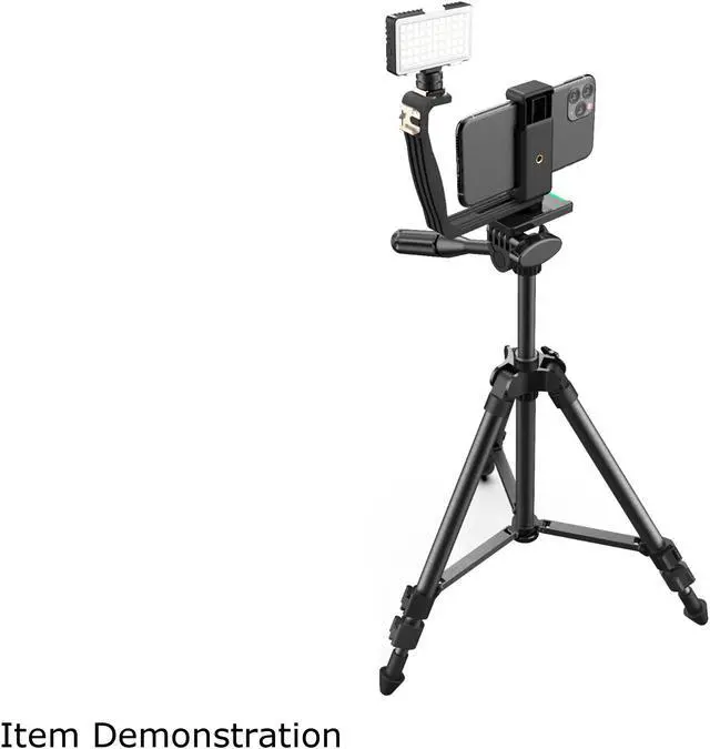 Alt view image 5 of 6 - Digipower DP-VL50 - Insta-Fame Dimmable 50 LED Super Bright Video Light with 3X Light Diffusers and Smartphone Mount