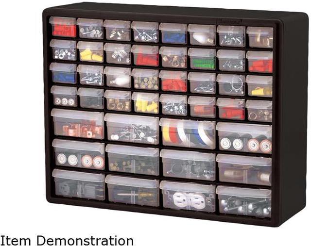 Akro-Mils Storage Cabinets 44 Drawers 20x6-3/8x15-13/16 BK/GY 10144 