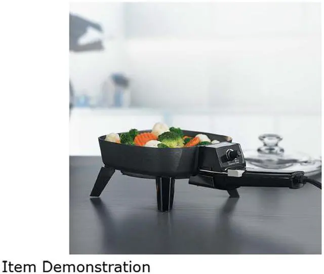 Alt view image 3 of 5 - Brentwood SK-45 6 Inch Electric Skillet with Glass Lid, Black