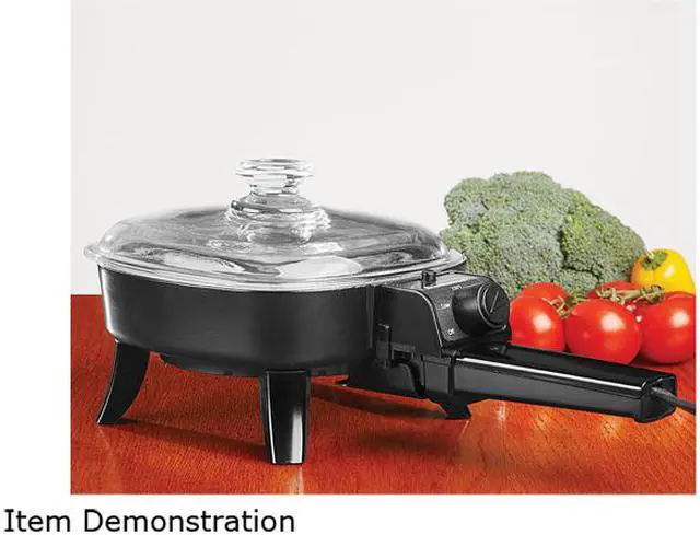 Alt view image 5 of 5 - Brentwood SK-45 6 Inch Electric Skillet with Glass Lid, Black