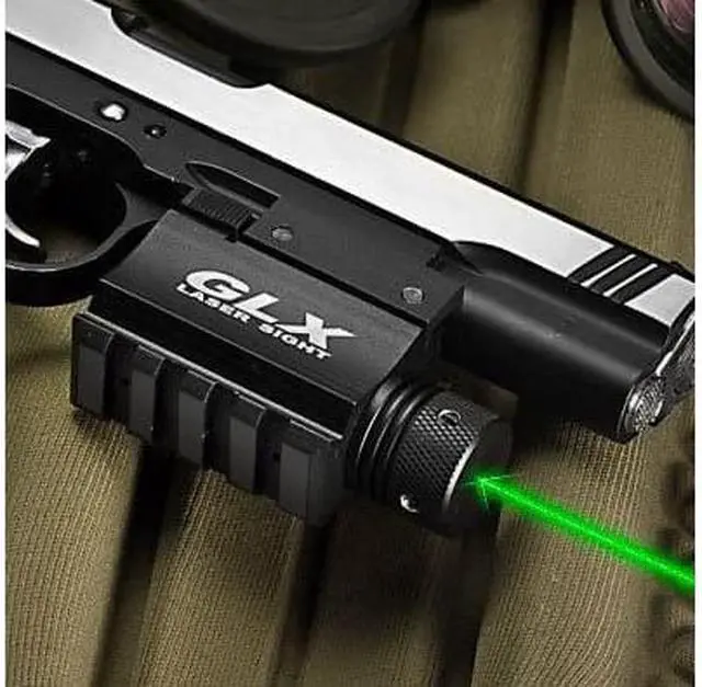 Alt view image 2 of 20 - Barska GLX 5mW Green Laser Sight w/ Built-in Picatinny Rail AU11408